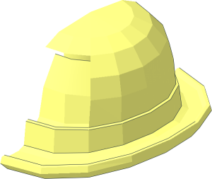 ~Minifig Hat Bowler Half