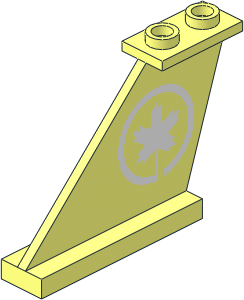 Tail  4 x  1 x  3 with Maple Leaf Air Canada Logo Pattern