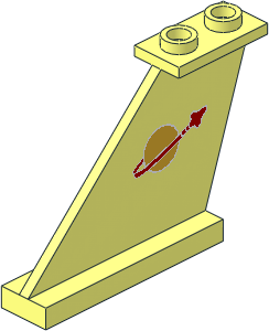 Tail  4 x  1 x  3 with Classic Space Logo Pattern