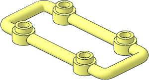 Bar  6 x  3 with  4 Studs