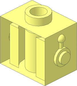 ~Minifig Head Robot without Front Surface