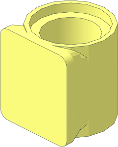 ~Constraction Beam End with Square Foot Smooth