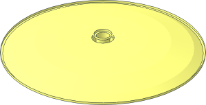 ~Dish  9 x  9 Inverted with Pinhole without Top Surface