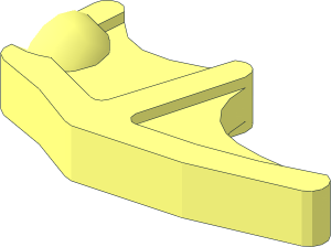 ~Minifig Bar with Bat Wings Half