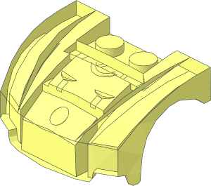 ~Car Mudguard  3 x  4 x  1.667 with Curved Front without Patternable Areas
