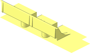 ~Electric Mindstorms EV3 Battery Lid Section with Ribs
