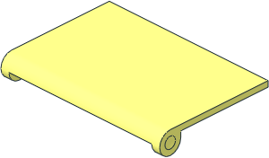 Glass for Hinge Car Roof  4 x  4 Sunroof without Ridges