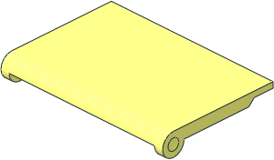 Glass for Hinge Car Roof  4 x  4 Sunroof with Ridges