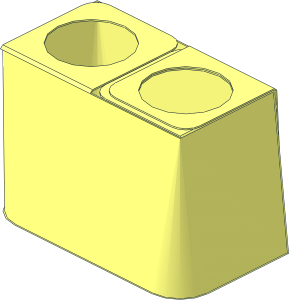 ~Minifig Skirt  1.4L with Straight Bottom (Formed) without Outer Surface