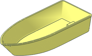 ~Boat Hull Floating 25 x 10 Bottom