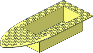 ~Boat Hull Floating 25 x 10 Deck