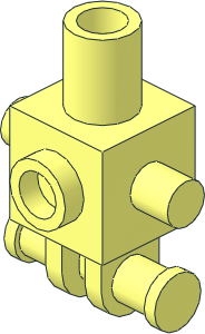 Minifig Mechanical Cuboid Torso with Stud on Front