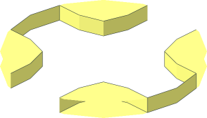 Technic Axle Hole Open Two Opposite Sides