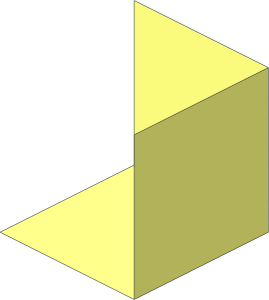 Box with 3 Adjacent Faces and 3 Missing Edges