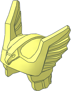 Minifig Helmet with Wings and Eagle Head