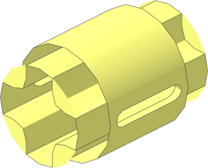 Technic Bush without Collars with Edge Lines