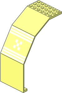 Panel 10 x  6 x 11 with Futuron Stripes Pattern