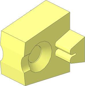 Click Lock Hinge Single Finger for Bricks