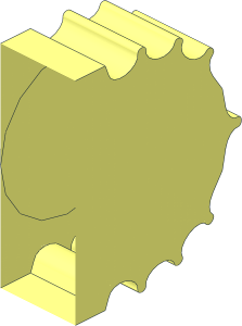 Click Lock Hinge Half Dual Finger 7-Position