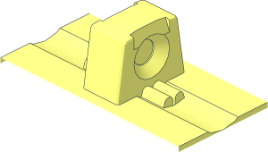 Click Lock Hinge Single Finger for Plate Top with Wide Groove 2L