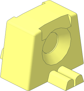 Click Lock Hinge Single Finger for Plate Top