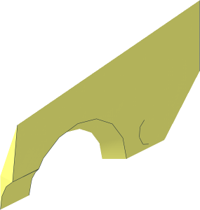 Click Lock Hinge Single Finger - Quarter