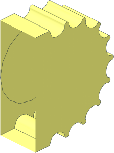 Click Lock Hinge Half Dual Finger