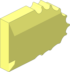 Click Lock Hinge Half Dual Finger for Arms