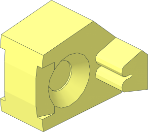 Click Lock Hinge Single Finger for Plate Ends