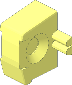 Click Lock Hinge Single Finger for Crevices and Ledges