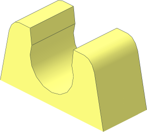 Top Clip with Rounded Tips