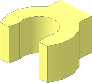 Clip Symmetrical with Rounded Sides