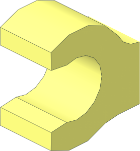 Clip Horizontal with Rounded Sides