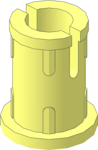 Technic Friction Pin 1.0 with Base Collar and Blind Hole