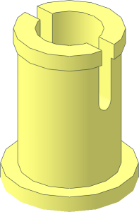 Technic Pin 1.0 with Base Collar and Blind Hole