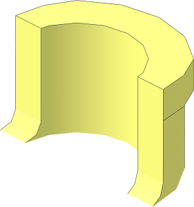 Technic Pin Collar Half with Round Hole and Short Slit