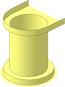 Technic Connector Hole Long with Extended End