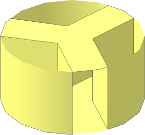 Stud Filler with 3 Ribs for Hollow Studs