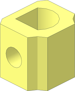 Stud for Minifig Hips with Hole