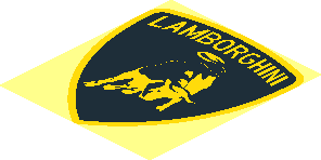 Logo Lamborghini Badge with Outer Box Logo Lamborghini Badge with Outer Box