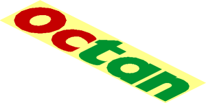 Logo Octan Red/Green Text without Borders