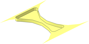 Technic Peg Hole with Extended Perimeter (One Side) and Surface