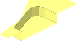 Technic Peg Hole Corner with Wide Tabs on 1 Side 0.125