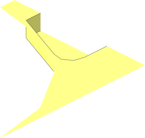 Technic Peg Hole Negative 0.25 with Middle Tab