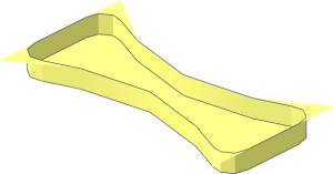 Technic Peg Hole Negative without Top Surface Extensions