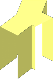 Stud Tube Open to Fillet Narrow (2LDu) Joint Off Centre