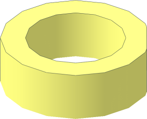 Stud Open For Octagonal Parts without Base Edges