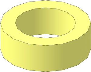 Stud Open with LEGO Logo - Non-3D Thin Lines