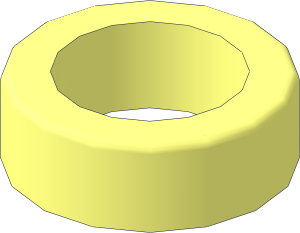 Stud Open with LEGO Logo - 3D Flattened