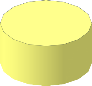 Stud Tube Solid without Base Edges